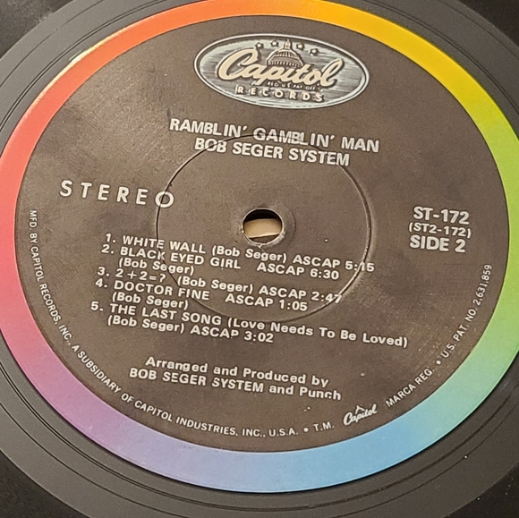The Bob Seger System Ramblin Gamblin Man vintage record. Pristine Condition - Picture 3 of 11